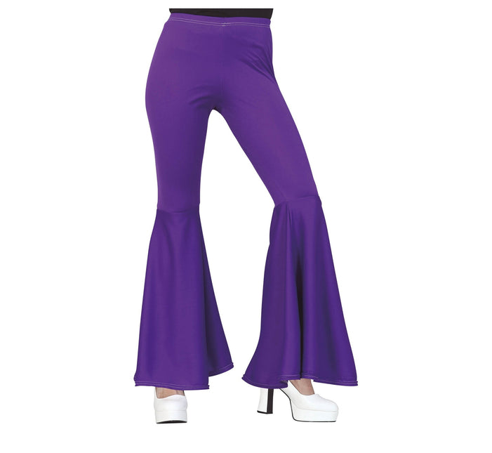 Pantalones Disco 70S Púrpura Mujer