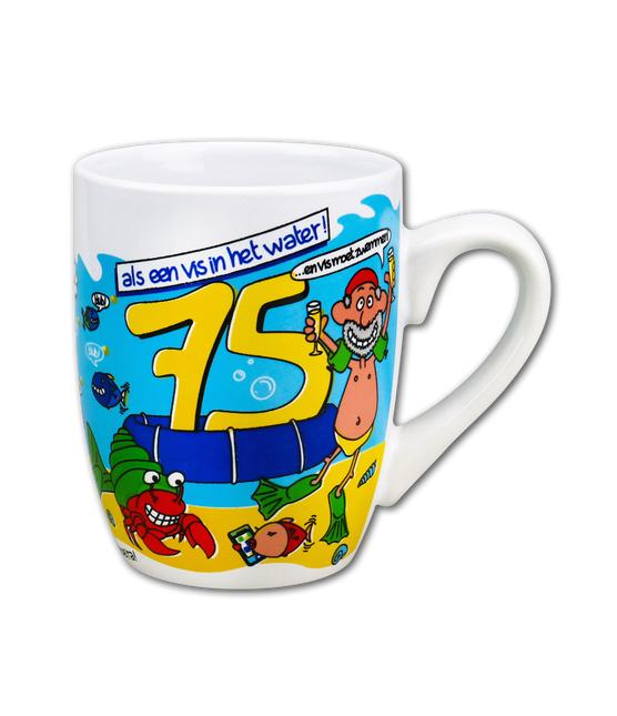 Taza 75 Años 12cm