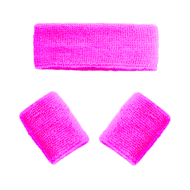 Cinta de sudor Neon Pink 3pcs