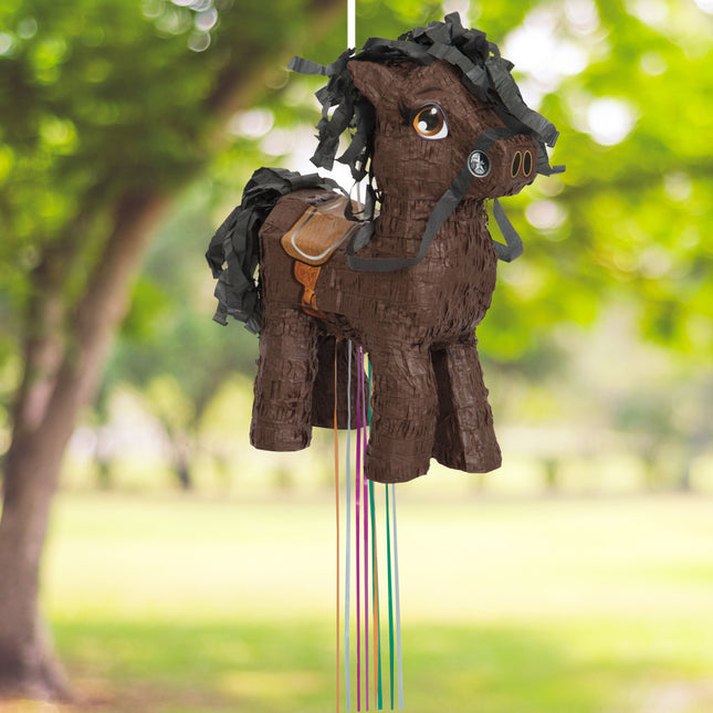 Piñata Pull Caballo Marrón 40cm