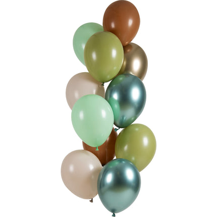 Set Globos Verdes 33cm 12pcs