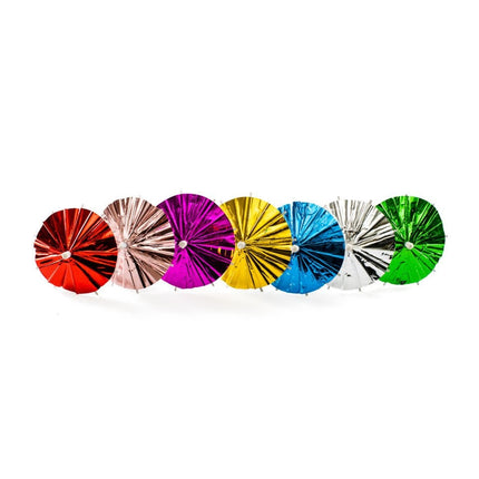 Pegatinas de Colores para Cócteles Parasol Largo 10cm 10uds.