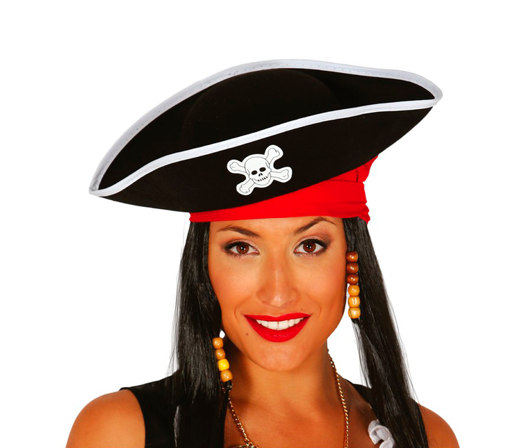 Sombrero pirata negro