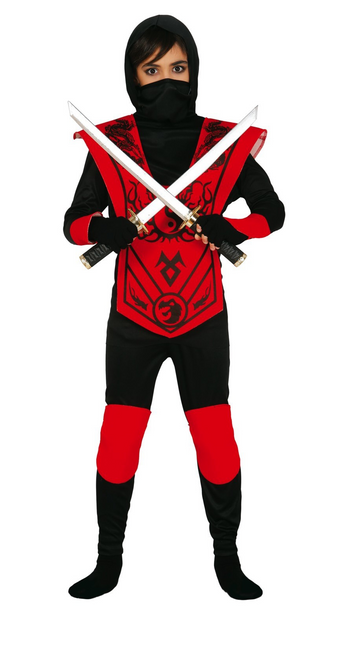 Traje Ninja Niño Rojo