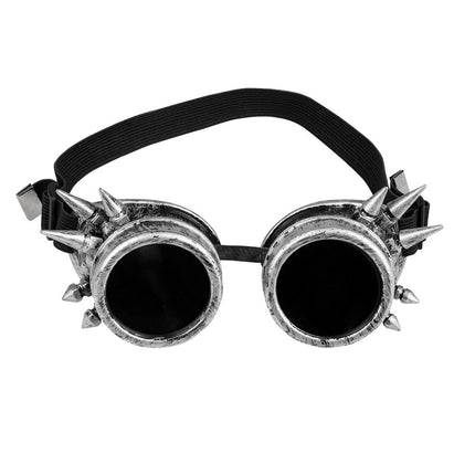 Gafas de plata Cyberpunk