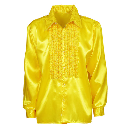 Blusa Disco 70S Amarillo Hombre