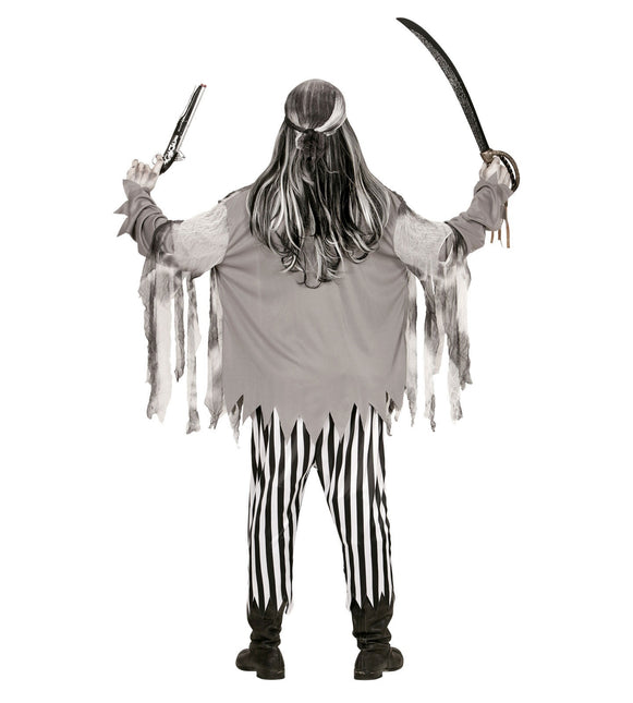 Disfraz de Halloween Negro Blanco Hombre Fantasma Pirata