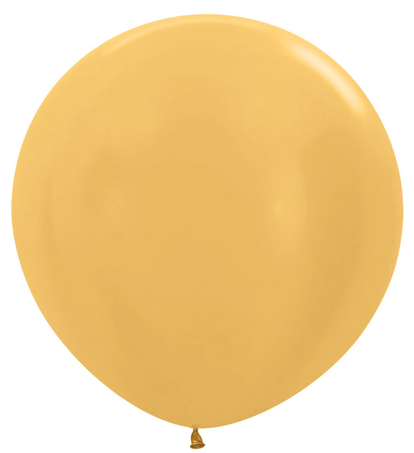 Globos Oro Metálico 91cm 2pcs