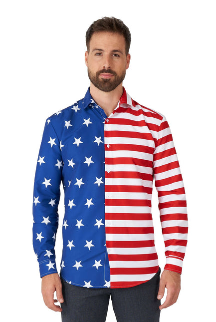 Camiseta USA Flag Hombre Suitmeister