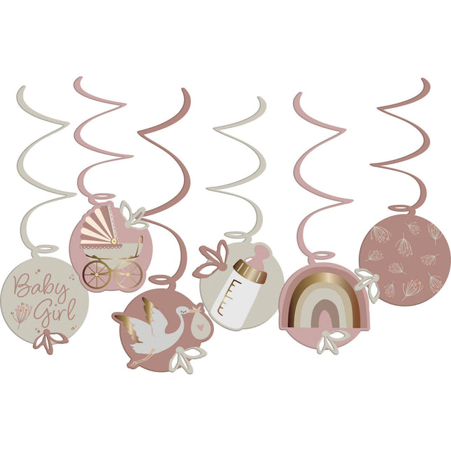 Nacimiento Colgante Decoración Babygirl 6pcs