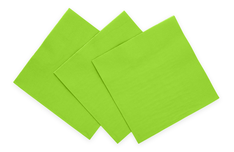 Servilletas Verde Lima 3 Capas 33cm 20pcs