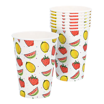 Vasos de Fruta de Papel 210Ml 8pcs