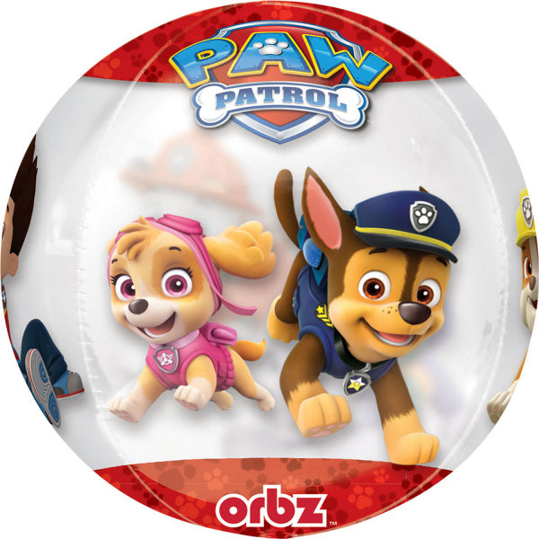 Globo de helio Paw Patrol 40 cm vacío