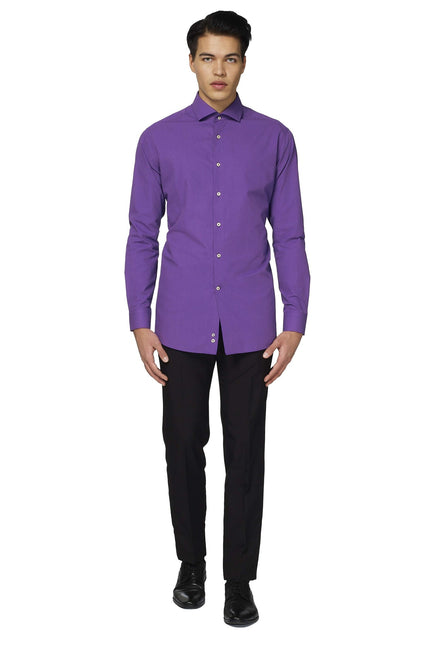 Camisa morada hombre OppoSuits