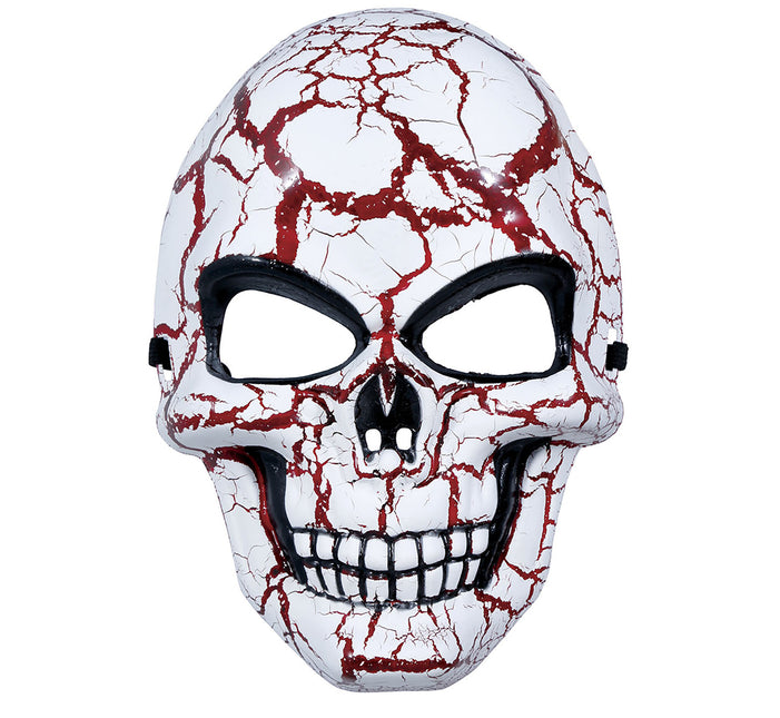 Rojo Blanco Máscara de Halloween Calavera