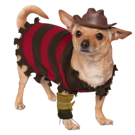 Halloween Disfraz de Freddy Krueger para Perro