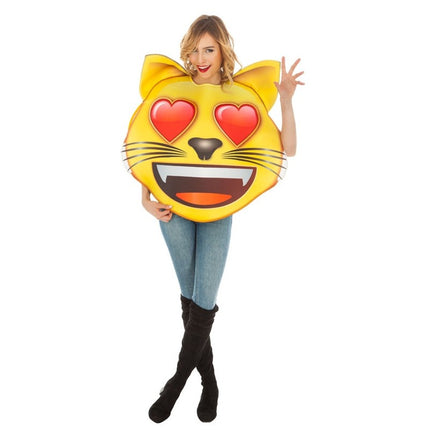 Disfraz Emoji Gato Corazón