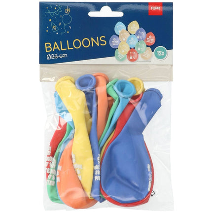 Globos de colores Sinterklaas 23cm 12pcs