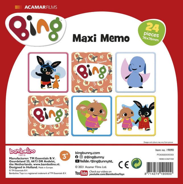 Bing Maxi Memo 36uds.