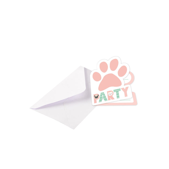 Invitaciones Hello Pets 14cm 8pcs