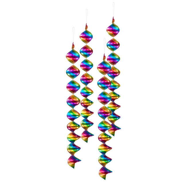 Arco Iris Colgante Decoración Espirales 60cm 4pcs