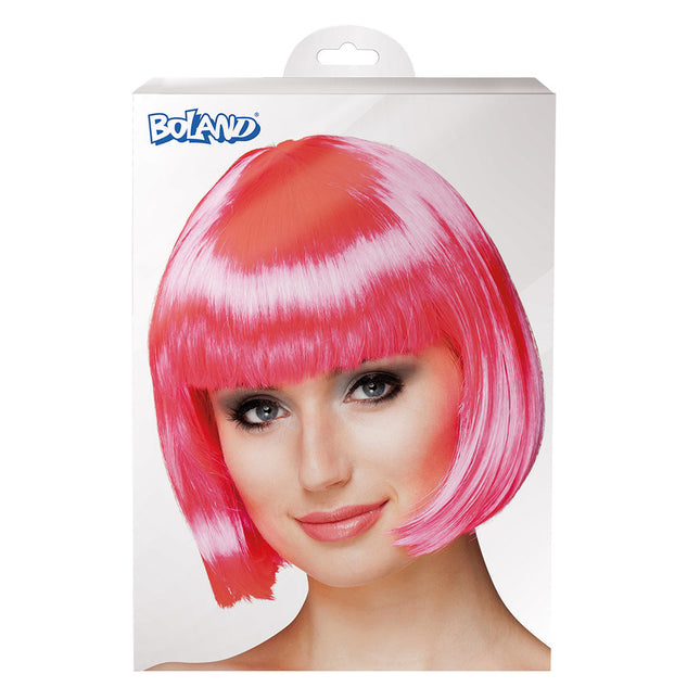 Peluca Bob Fucsia