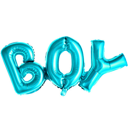 Set Globos Letra Niño Azul Vacío 67cm