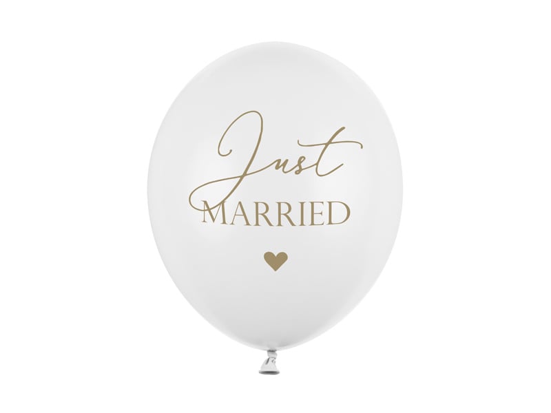 Globos Just Married 30cm 6pcs