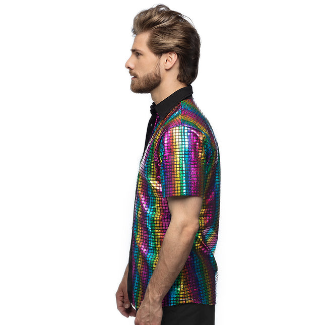 Camisa Disco Color Metálico