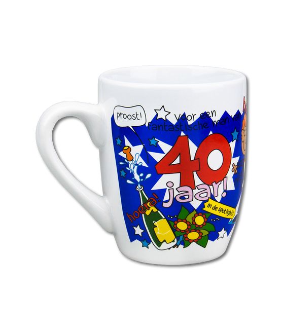 Taza 40 Años Hombre 12cm