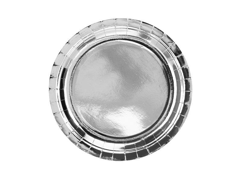 Platos de plata 23cm 6ud