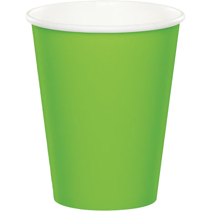 Vasos Verde Lima 256ml 8uds.