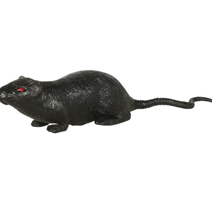 Rata Halloween Negra 15cm