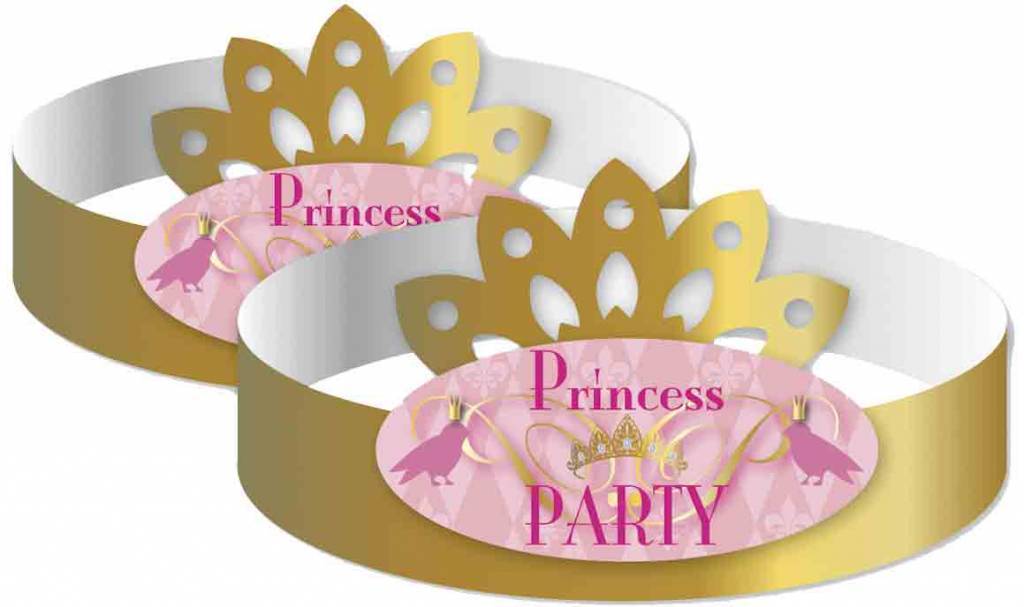 Coronas Princesas Fiesta 6pcs