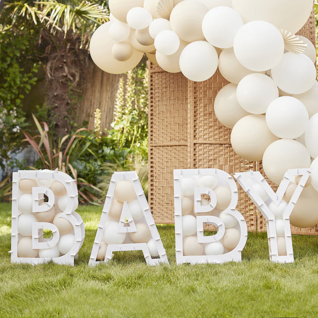 Globos Blancos Standard Bebé