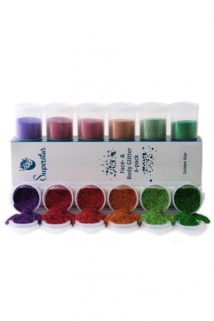 Purpurina de colores Arcoiris 6uds.