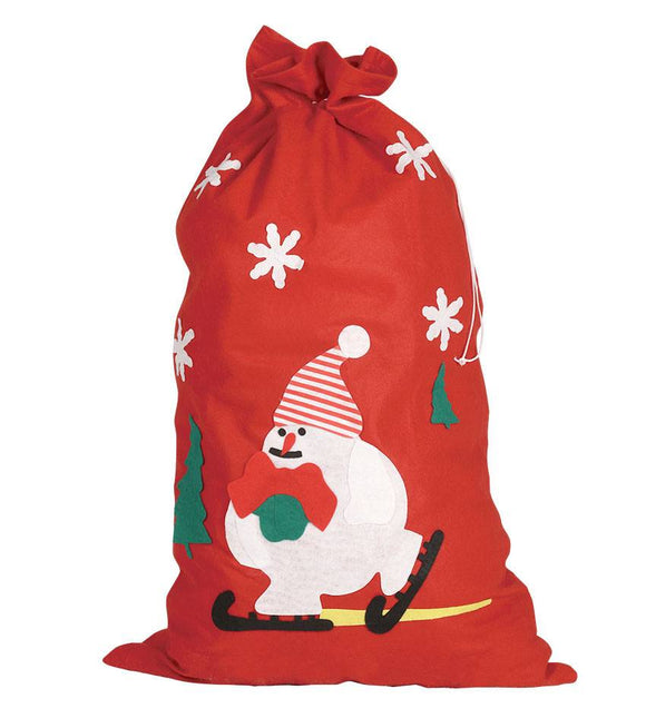 Bolsa de Navidad Muñeco de Nieve 85cm