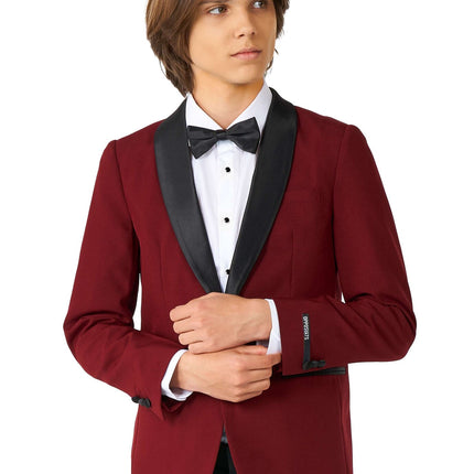 Burdeos Rojo Esmoquin Niño Adolescente OppoSuits