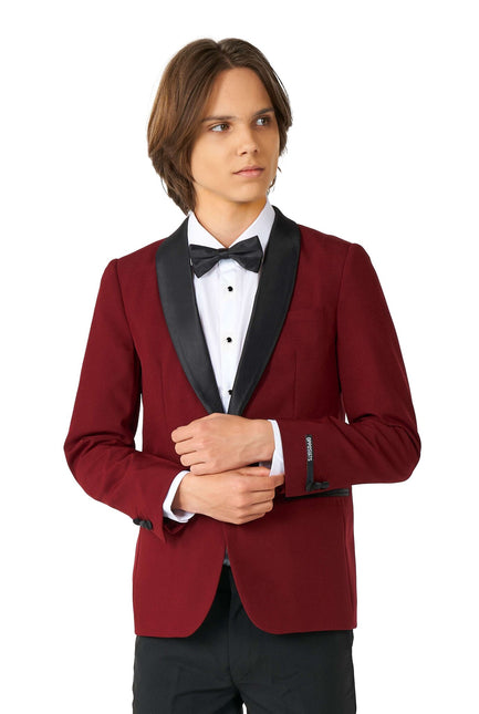 Burdeos Rojo Esmoquin Niño Adolescente OppoSuits