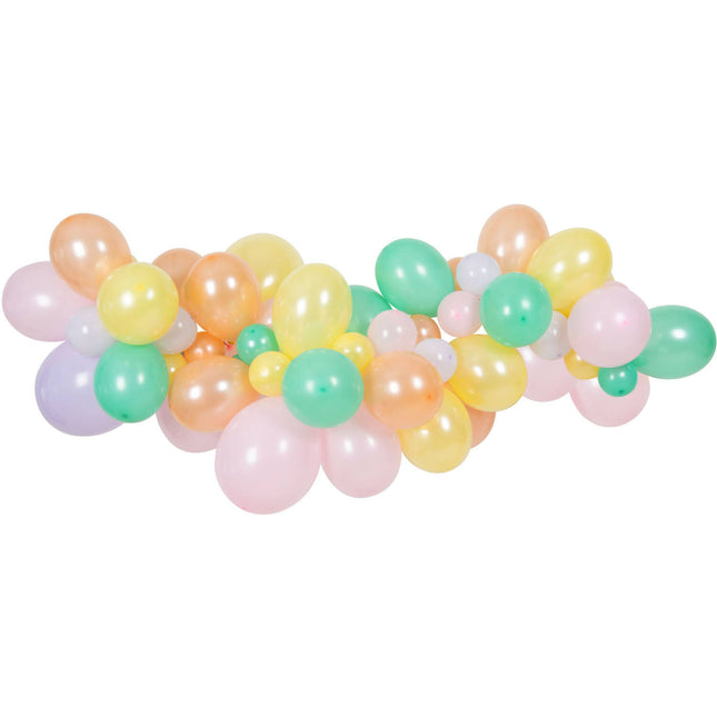 Arco de Globos de Colores Pastel 66 piezas