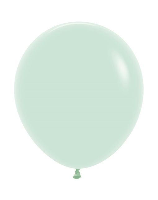 Globos Verde Mate Pastel 45cm 25uds