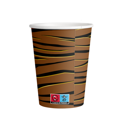 Vasos Tigre 250ml 8ud