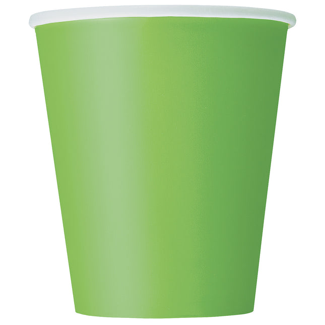 Vasos Verde Lima 266ml 14uds.