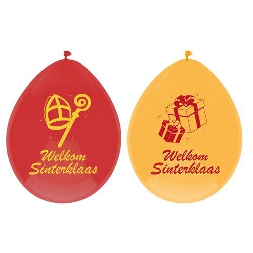 Globos Bienvenida Sinterklaas 27cm 6pcs