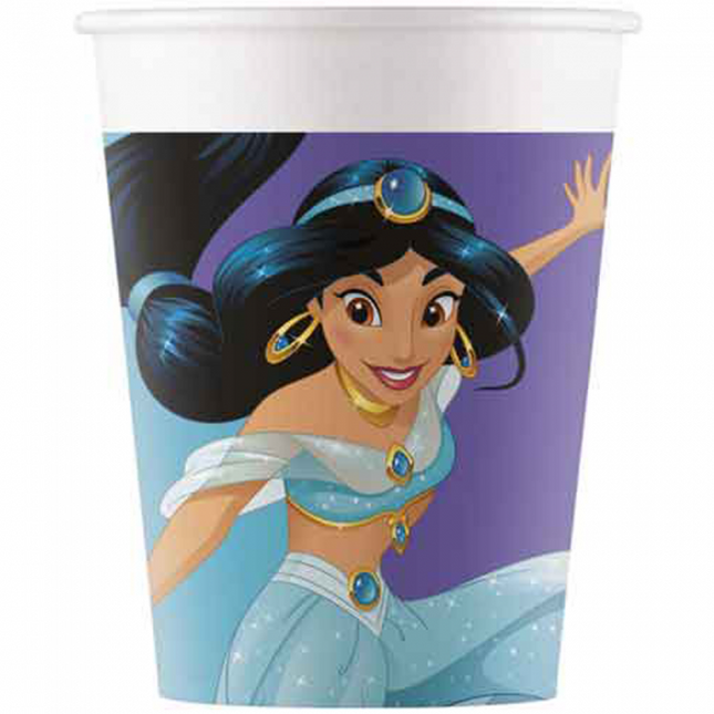 Vasos Yasmin Princesa 200ml 8uds.