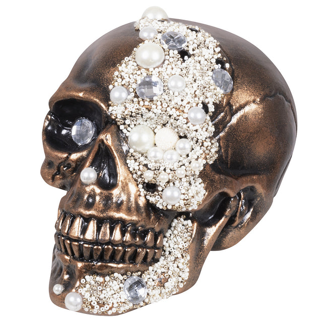 Calavera de Halloween Perlas 21cm