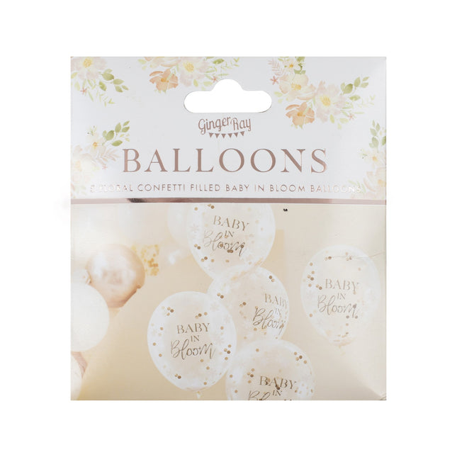 Globos Baby In Bloom 30cm 5pcs