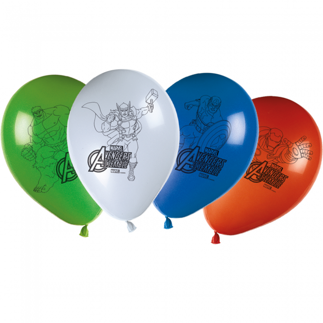 Globos Vengadores 28cm 8pcs