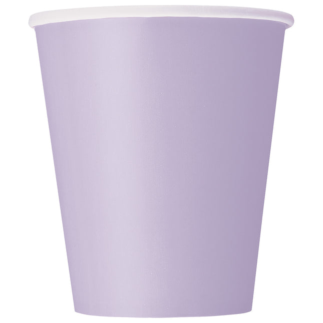 Vasos de lavanda 266 ml 14 uds.