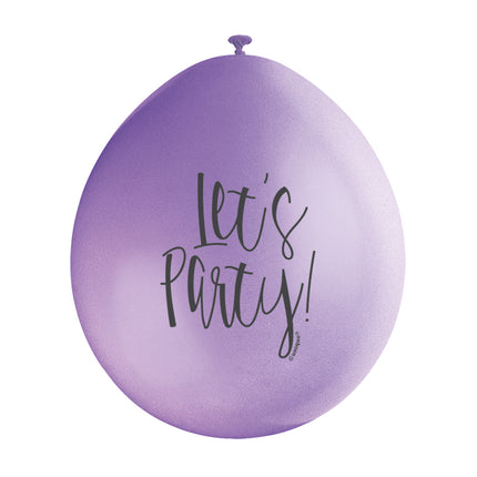 Globos Lets Party 28cm 10pcs